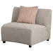 Fayette Upholstered Armless Chair Greige - Furniture Land (Milwaukee, WI)