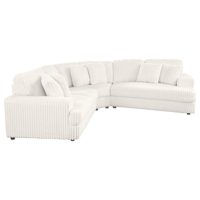 Emberson Upholstered Modular Sectional Sofa Ivory - Furniture Land (Milwaukee, WI)