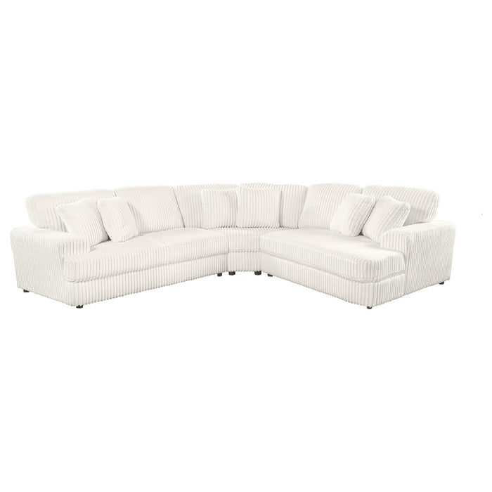 Emberson Upholstered Modular Sectional Sofa Ivory - Furniture Land (Milwaukee, WI)