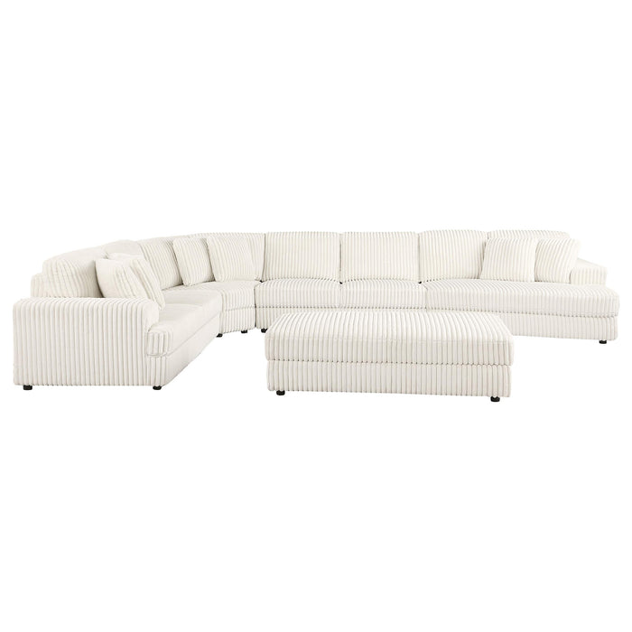 Emberson Upholstered Modular Sectional Sofa Ivory - Furniture Land (Milwaukee, WI)