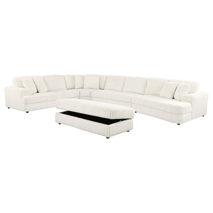 Emberson Upholstered Modular Sectional Sofa Ivory - Furniture Land (Milwaukee, WI)