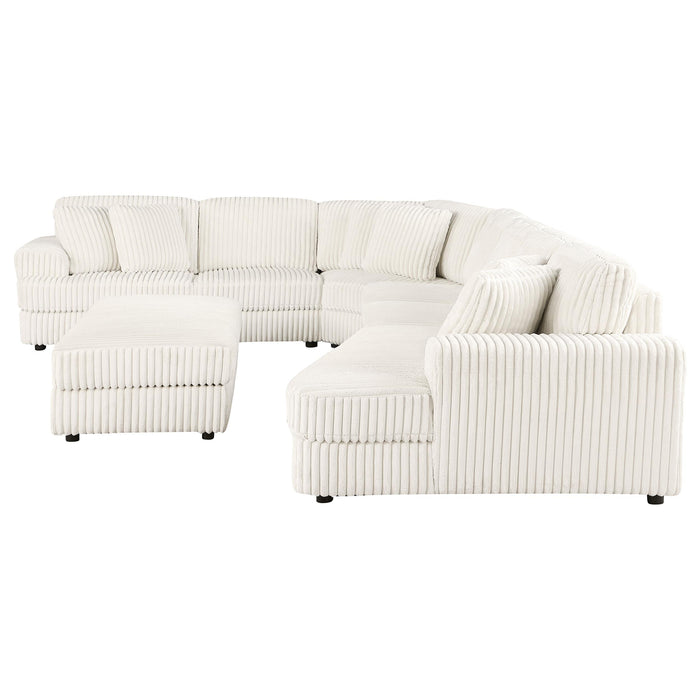 Emberson Upholstered Modular Sectional Sofa Ivory - Furniture Land (Milwaukee, WI)