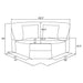 Emberson Modular Sectionals Side Chair - Furniture Land (Milwaukee, WI)