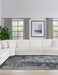 Emberson Upholstered Armless Loveseat Ivory - Furniture Land (Milwaukee, WI)