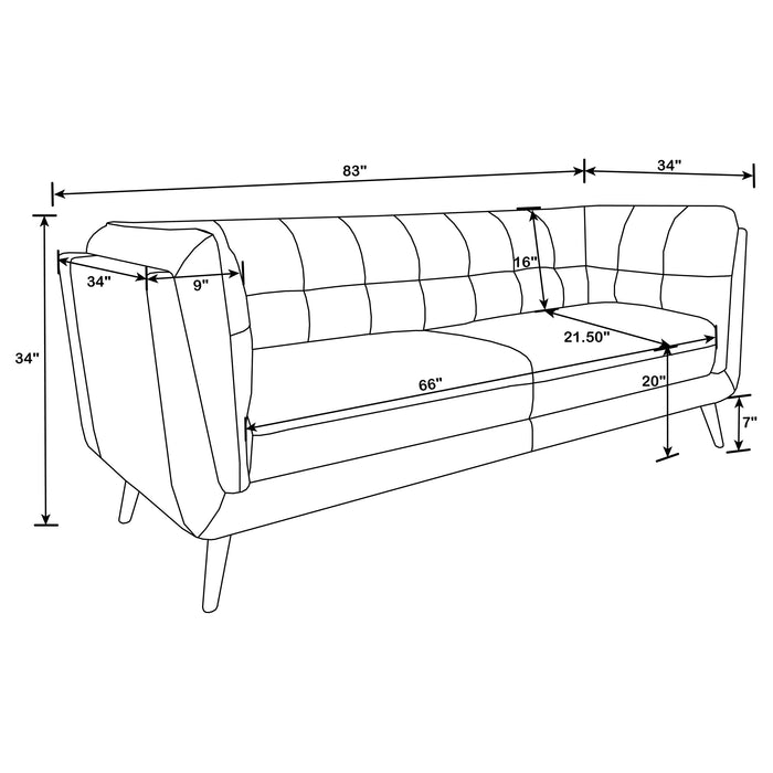 Thatcher Stationary 3 Pc Sets - Furniture Land (Milwaukee, WI)