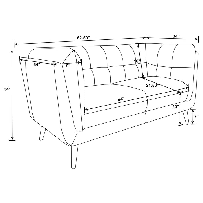 Thatcher Stationary 3 Pc Sets - Furniture Land (Milwaukee, WI)