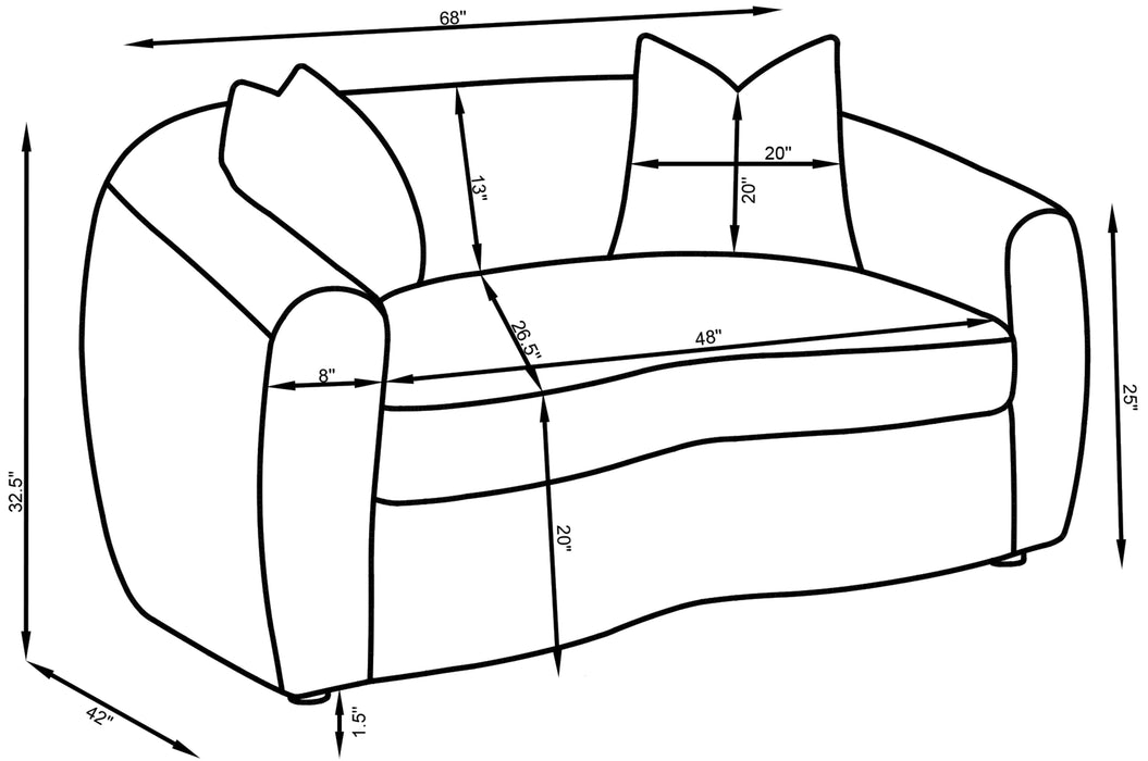 Isabella Stationary 3 Pc Sets - Furniture Land (Milwaukee, WI)