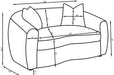 Isabella Stationary 3 Pc Sets - Furniture Land (Milwaukee, WI)