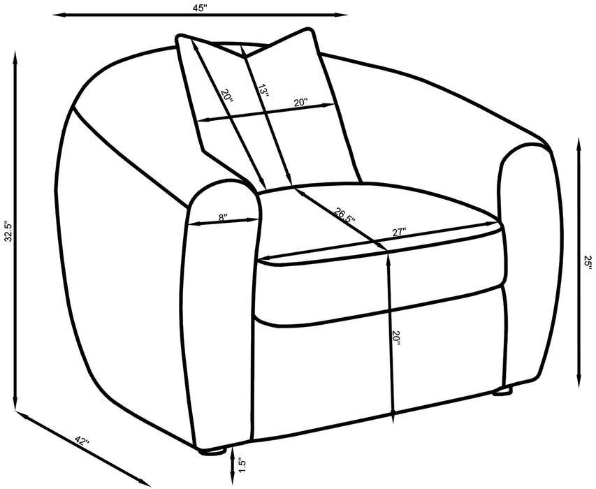 Isabella Stationary 3 Pc Sets - Furniture Land (Milwaukee, WI)