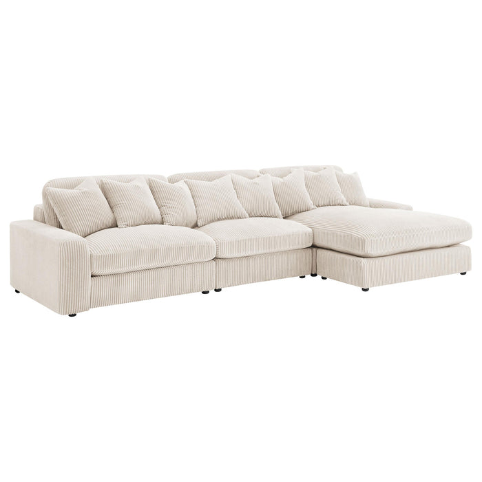 Blaine Upholstered Reversible Chaise Sectional Sofa - Furniture Land (Milwaukee, WI)