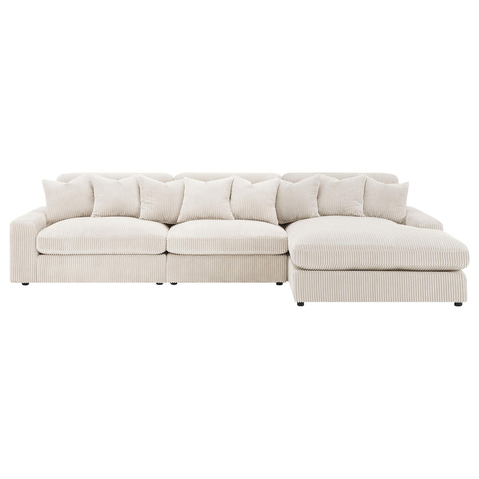 Blaine Upholstered Reversible Chaise Sectional Sofa - Furniture Land (Milwaukee, WI)