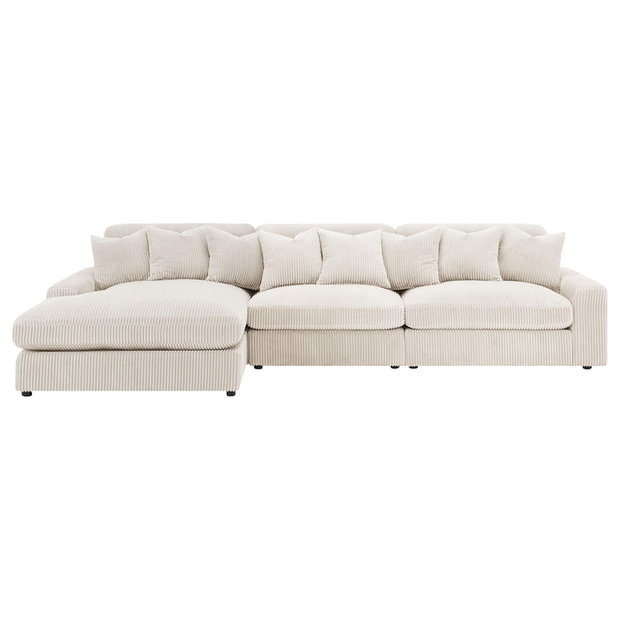 Blaine Upholstered Reversible Chaise Sectional Sofa - Furniture Land (Milwaukee, WI)