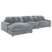 Blaine Upholstered Reversible Chaise Sectional Sofa - Furniture Land (Milwaukee, WI)