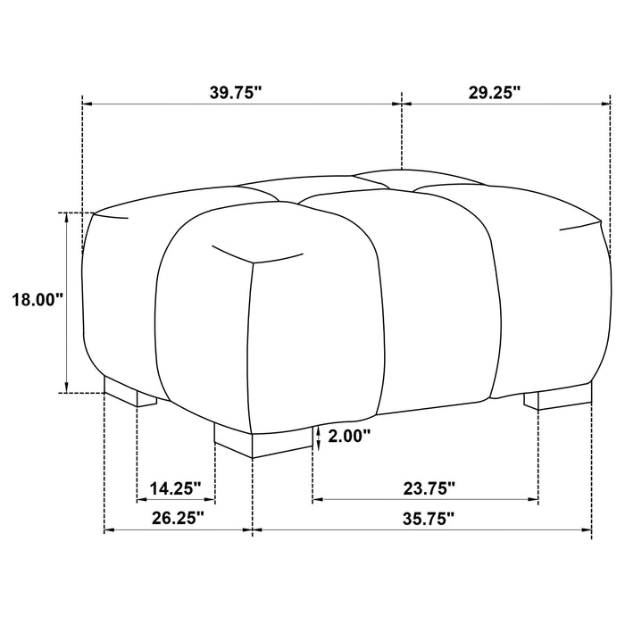 Octavia Ottomans - Furniture Land (Milwaukee, WI)