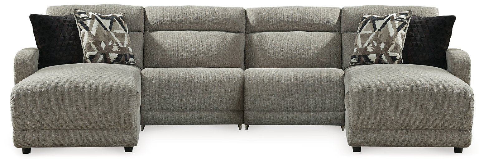 Colleyville Power Reclining Sectional with Chaise - Furniture Land (Milwaukee, WI)