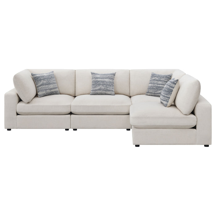 Serene 4 Pc Sectional Beige - Furniture Land (Milwaukee, WI)