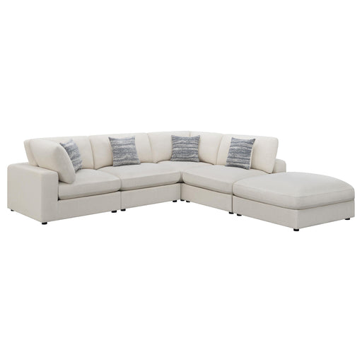 Serene 5-piece Upholstered Modular Sectional Sofa Beige - Furniture Land (Milwaukee, WI)