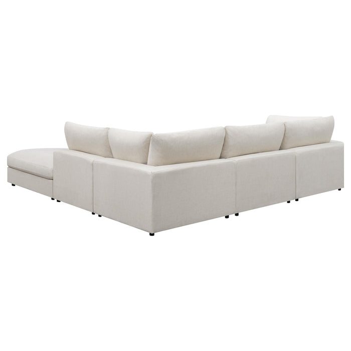 Serene 5-piece Upholstered Modular Sectional Sofa Beige - Furniture Land (Milwaukee, WI)