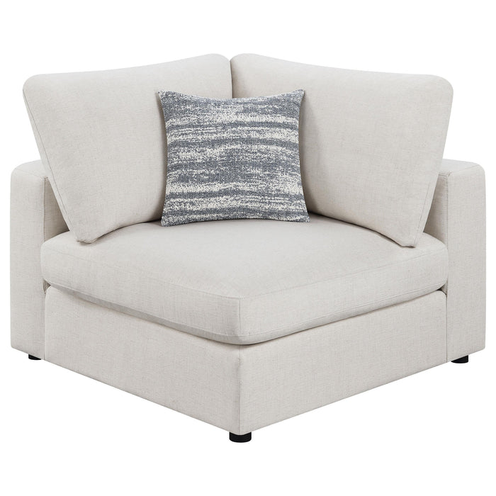 Serene 5-piece Upholstered Modular Sectional Sofa Beige - Furniture Land (Milwaukee, WI)