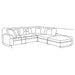 Serene 5-piece Upholstered Modular Sectional Sofa Beige - Furniture Land (Milwaukee, WI)