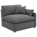 Hobson 6-piece Upholstered Modular Sectional Sofa Charcoal - Furniture Land (Milwaukee, WI)