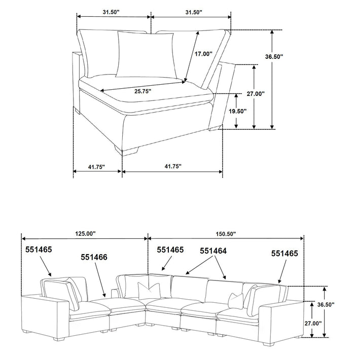 Lakeview Modular Sectionals Upholstered - Furniture Land (Milwaukee, WI)