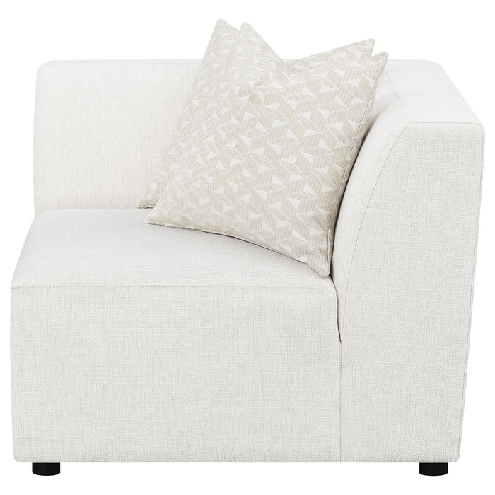 Freddie Upholstered Corner Chair Pearl - Furniture Land (Milwaukee, WI)