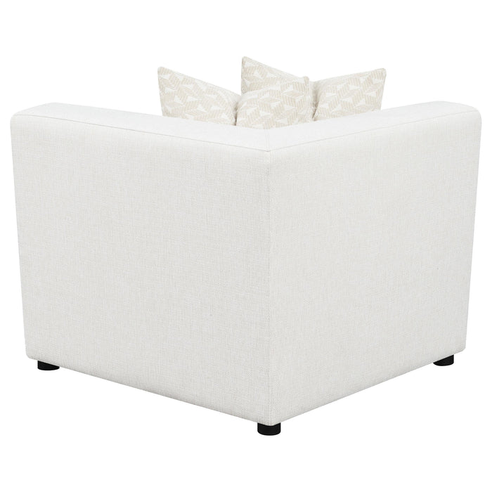 Freddie Upholstered Corner Chair Pearl - Furniture Land (Milwaukee, WI)