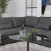 Sasha Upholstered Corner Chair Barely Black - Furniture Land (Milwaukee, WI)