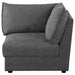 Sasha Upholstered Corner Chair Barely Black - Furniture Land (Milwaukee, WI)
