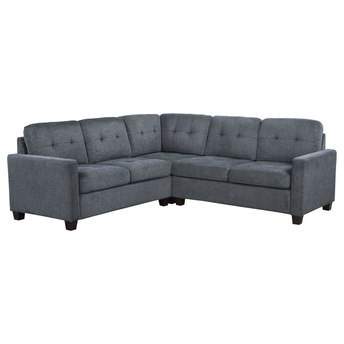 Georgina 5 Pc Stationary Sectionals Grey - Furniture Land (Milwaukee, WI)