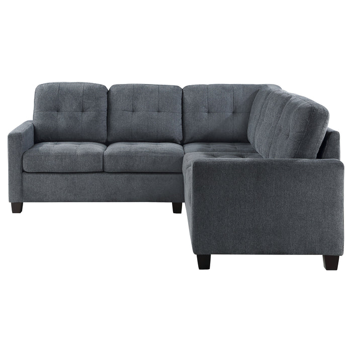 Georgina 5 Pc Stationary Sectionals Grey - Furniture Land (Milwaukee, WI)