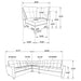 Georgina Modular Sectionals Chair - Furniture Land (Milwaukee, WI)