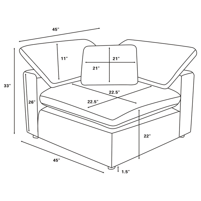 Raleigh Modular Sectionals Grey - Furniture Land (Milwaukee, WI)