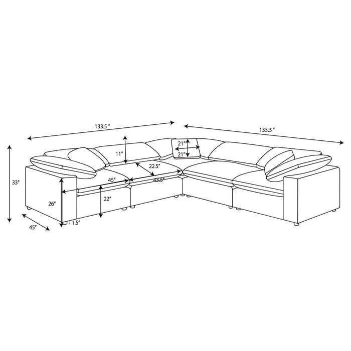 Raleigh Modular Sectionals Grey - Furniture Land (Milwaukee, WI)