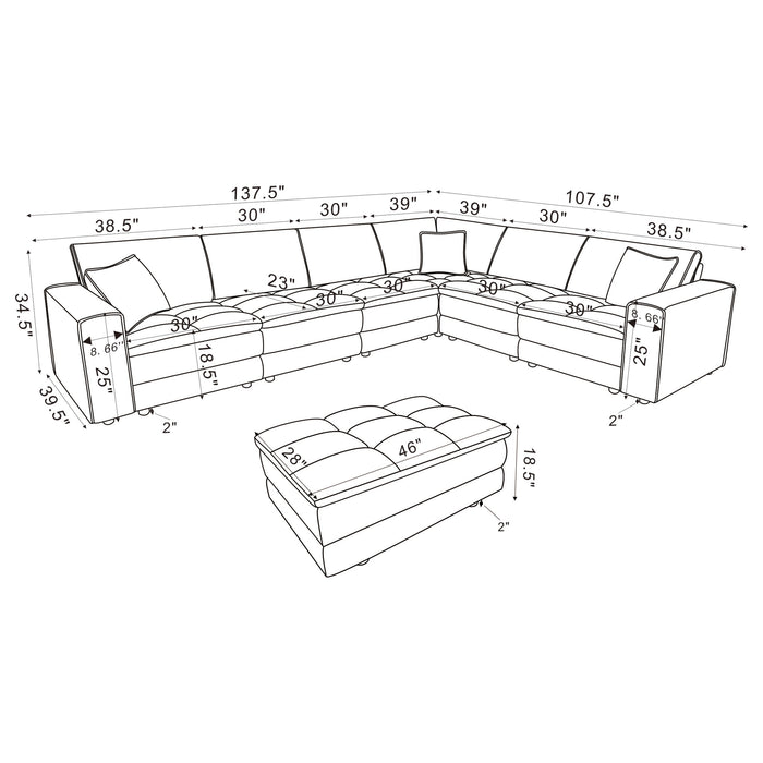 Atlantic Modular Sectionals - Furniture Land (Milwaukee, WI)