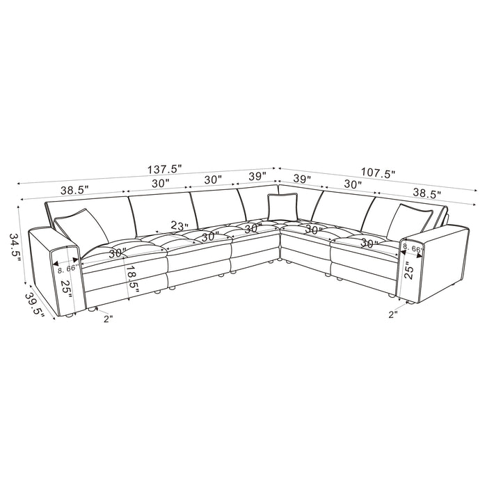 Atlantic Modular Sectionals - Furniture Land (Milwaukee, WI)