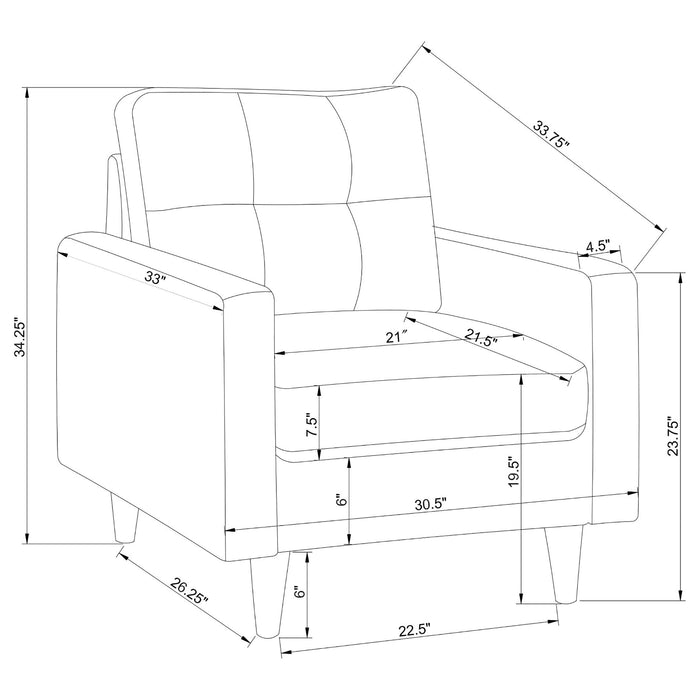 Watsonville Stationary 3 Pc Sets - Furniture Land (Milwaukee, WI)