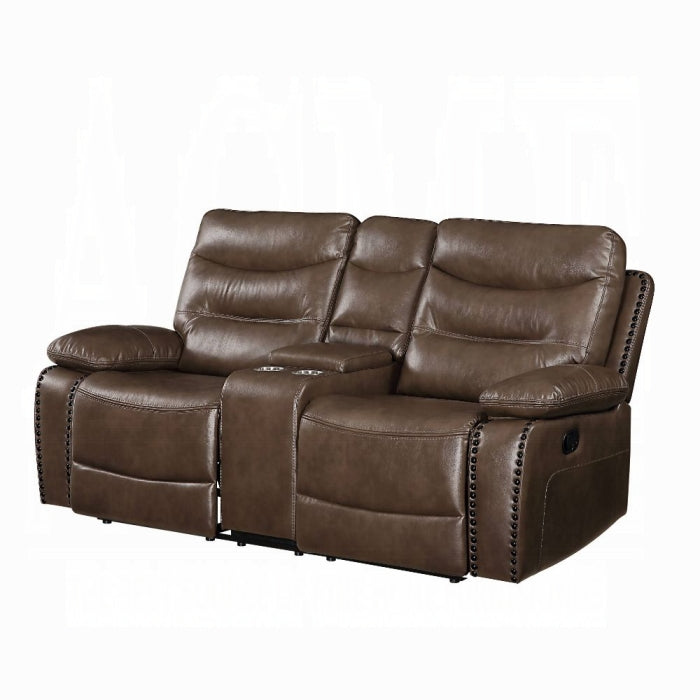 Aashi Motion Loveseat With Console - Furniture Land (Milwaukee, WI)