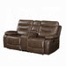 Aashi Motion Loveseat With Console - Furniture Land (Milwaukee, WI)