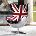 Brancaster British Flag Accent Chair With Swivel - Furniture Land (Milwaukee, WI)