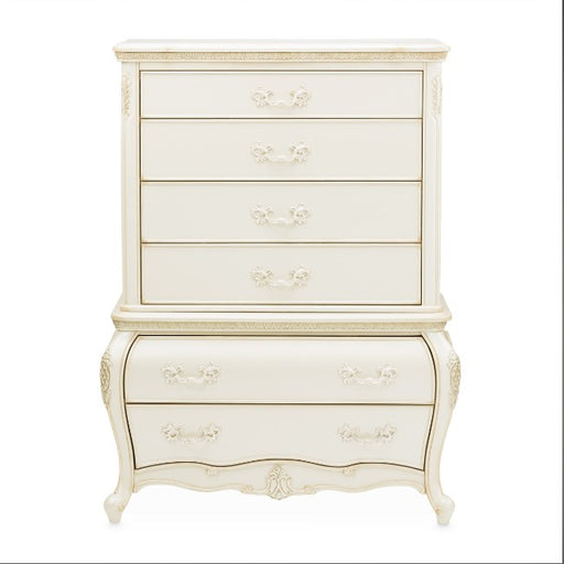 AICO Lavelle 6-Drawer Chest in Classic Pearl - Furniture Land (Milwaukee, WI)