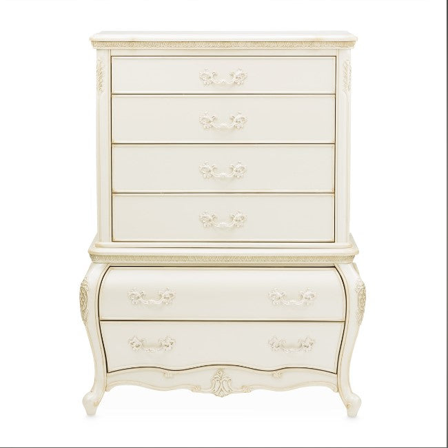 AICO Lavelle 6-Drawer Chest in Classic Pearl - Furniture Land (Milwaukee, WI)