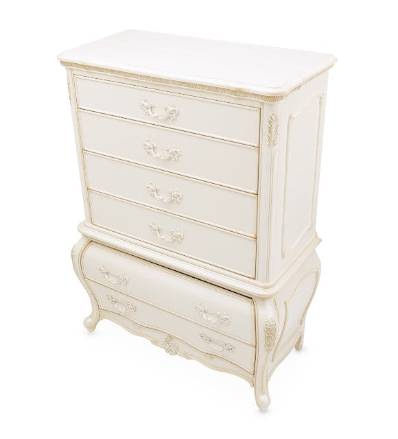 AICO Lavelle 6-Drawer Chest in Classic Pearl - Furniture Land (Milwaukee, WI)