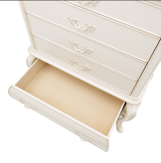 AICO Lavelle 6-Drawer Chest in Classic Pearl - Furniture Land (Milwaukee, WI)