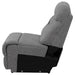 Higgins Upholstered Armless Chair Grey - Furniture Land (Milwaukee, WI)