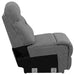 Higgins Upholstered Armless Chair Grey - Furniture Land (Milwaukee, WI)