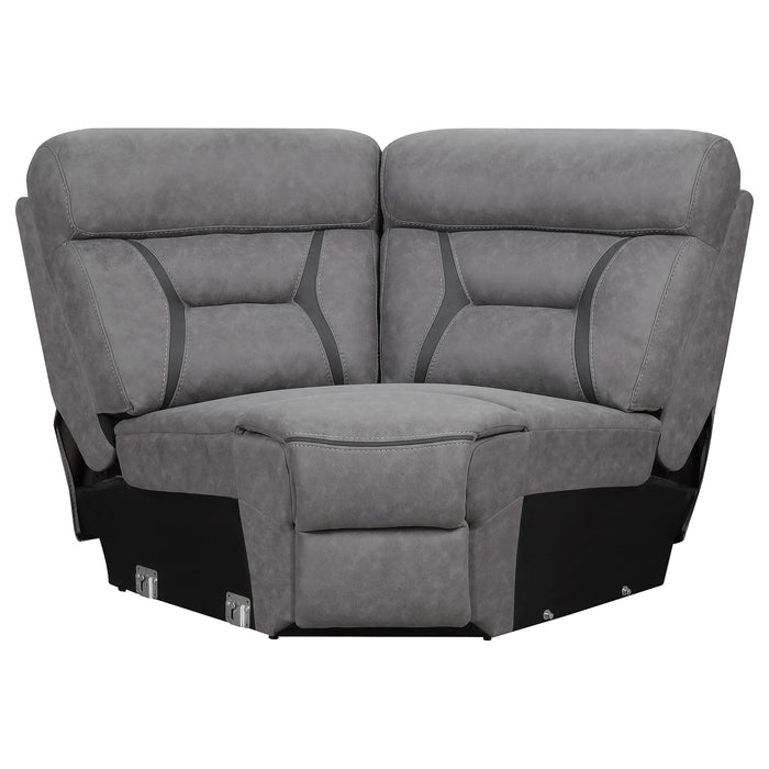 Higgins Upholstered Wedge Grey - Furniture Land (Milwaukee, WI)