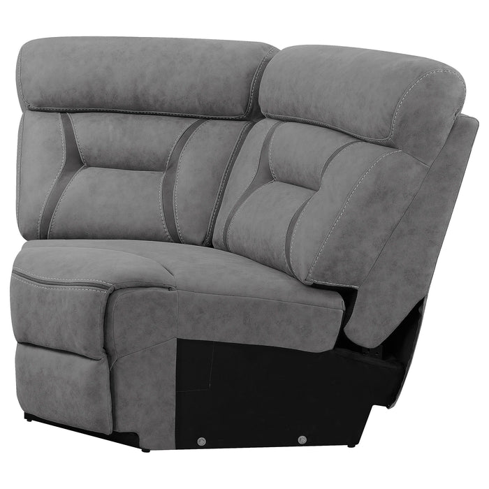 Higgins Upholstered Wedge Grey - Furniture Land (Milwaukee, WI)