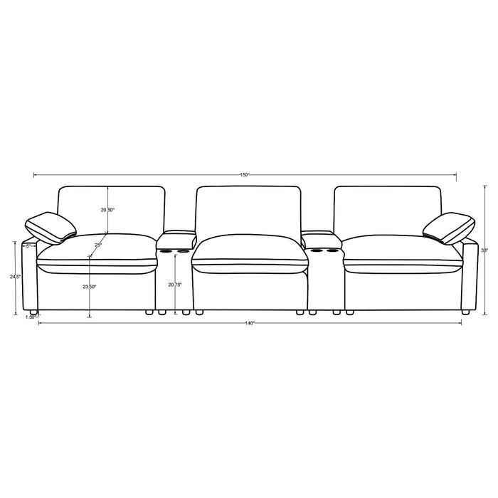 Collins Non Recling Sectionals - Furniture Land (Milwaukee, WI)